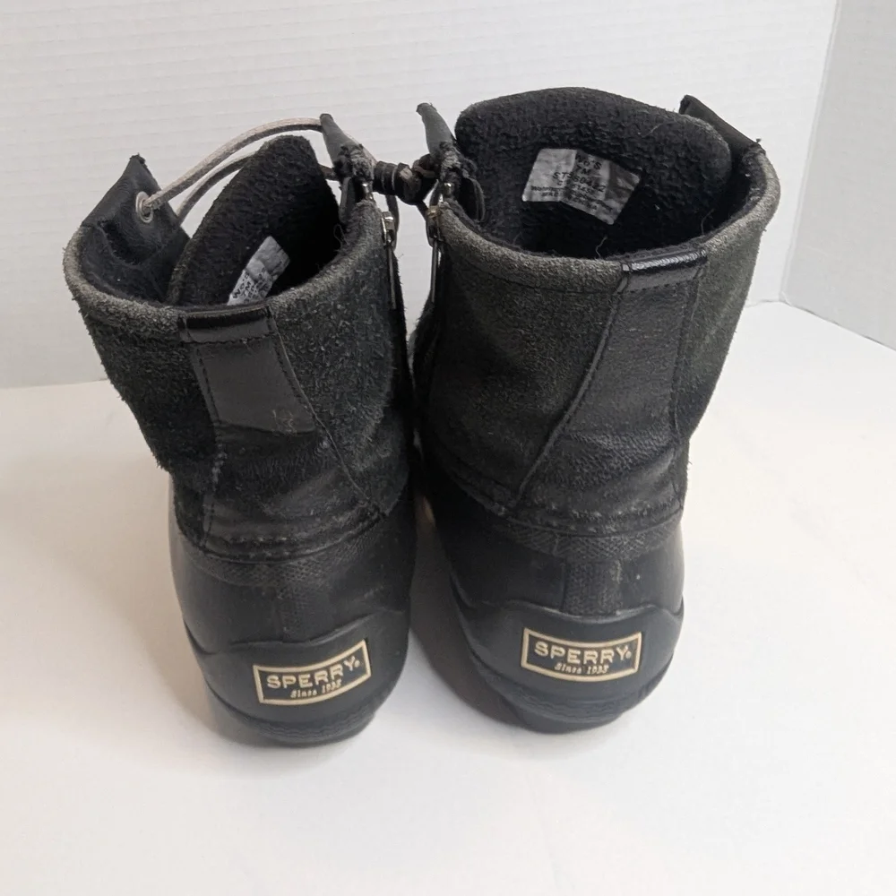 Sperry Women's Black Duck Boots